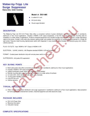 DG115-SI datasheet  